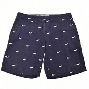 British Khaki  Whale Shorts Blue Pink Embroidered Cotton Size‎ 8